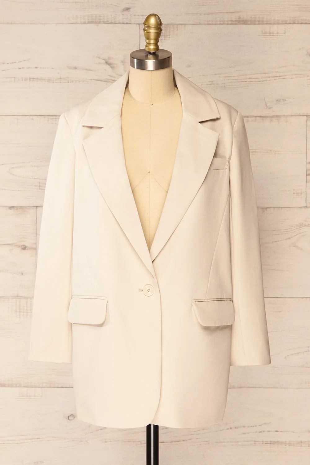 Weston Beige | Oversized Blazer sold by Boutique 1861
