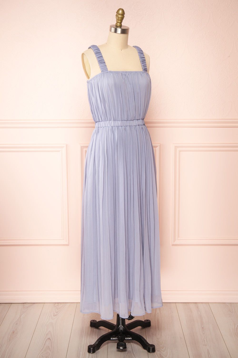 Inari Blue | Pleated Midi Dress sold by Boutique 1861 product image thumbnail 4