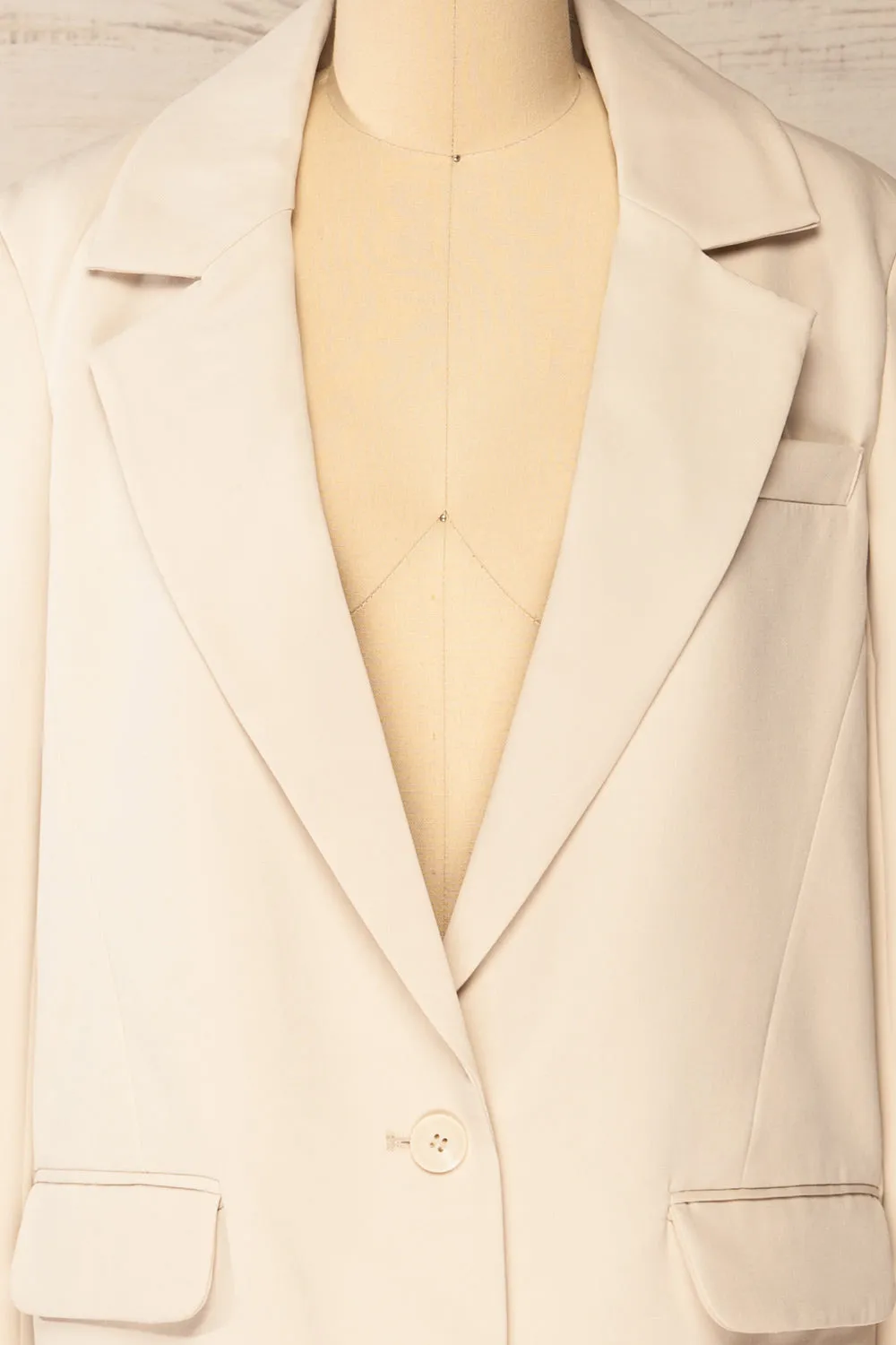 Weston Beige | Oversized Blazer sold by Boutique 1861 product image thumbnail 4