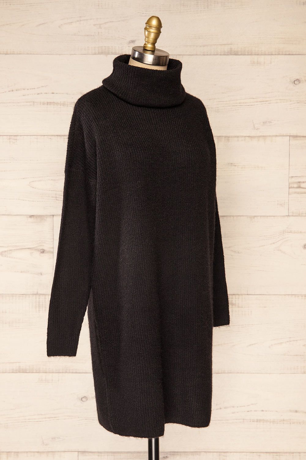 Koror Black | Knit Turtleneck Sweater Dress sold by Boutique 1861 product image thumbnail 4