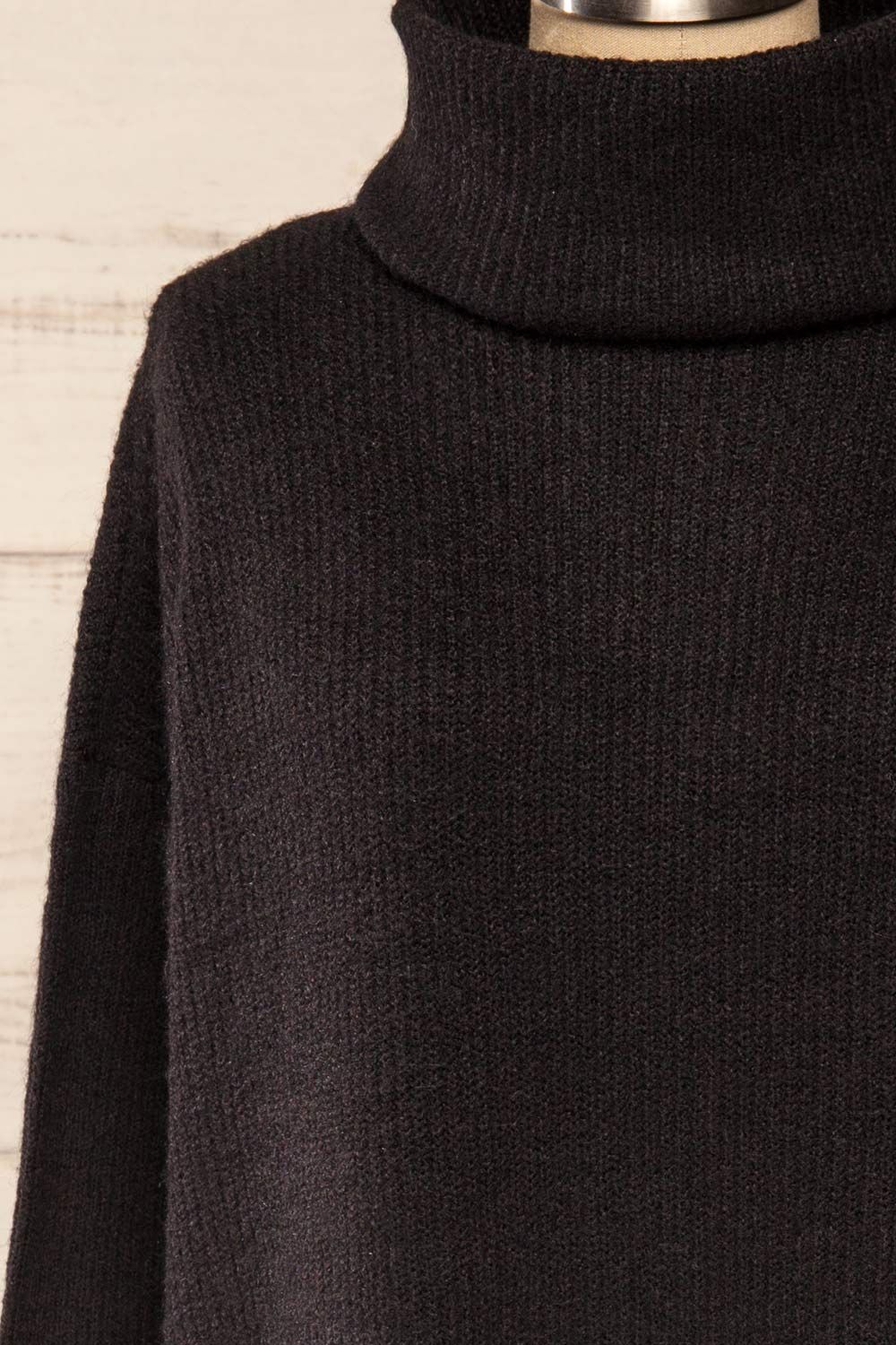 Koror Black | Knit Turtleneck Sweater Dress sold by Boutique 1861 product image thumbnail 3