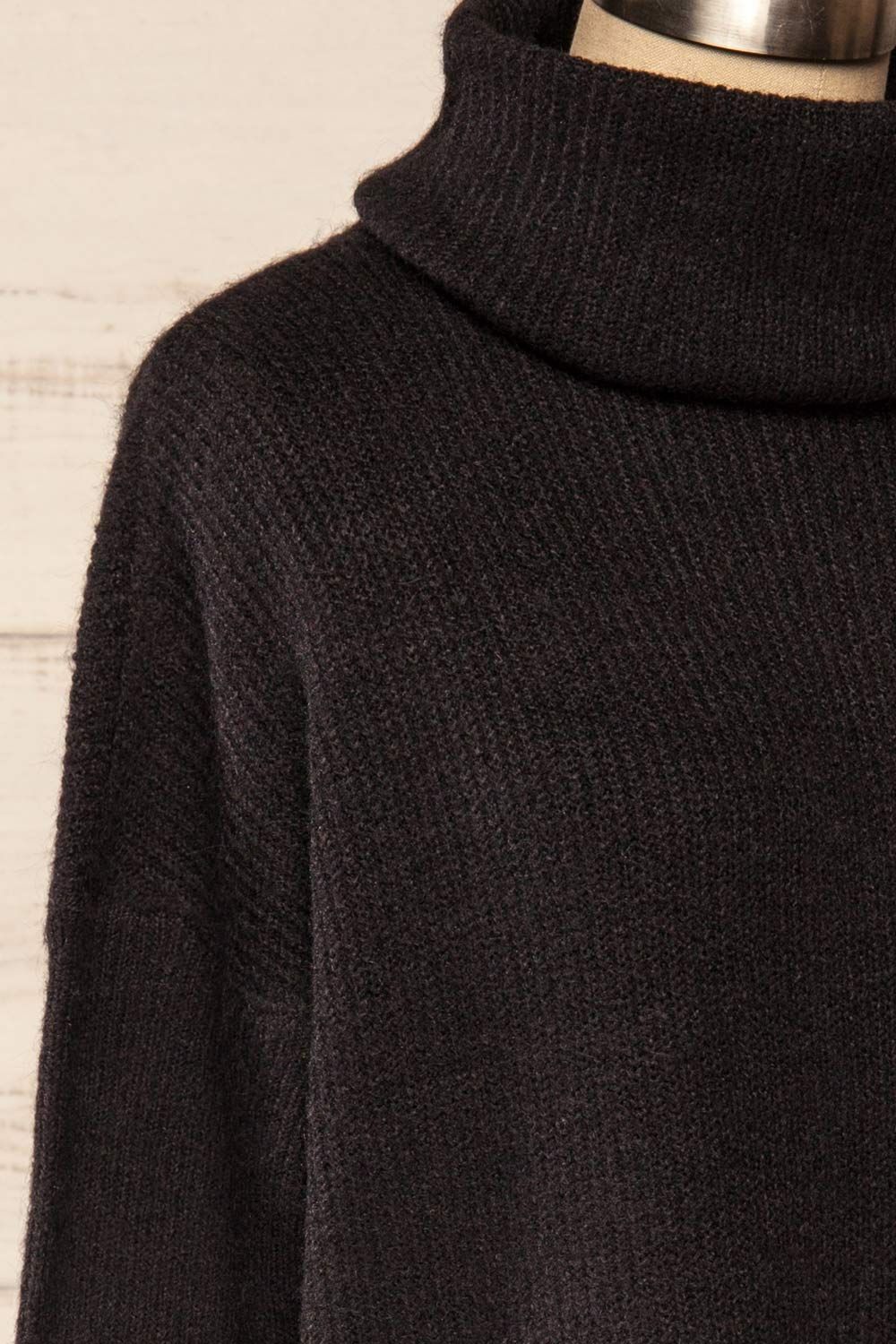 Koror Black | Knit Turtleneck Sweater Dress sold by Boutique 1861 product image thumbnail 5
