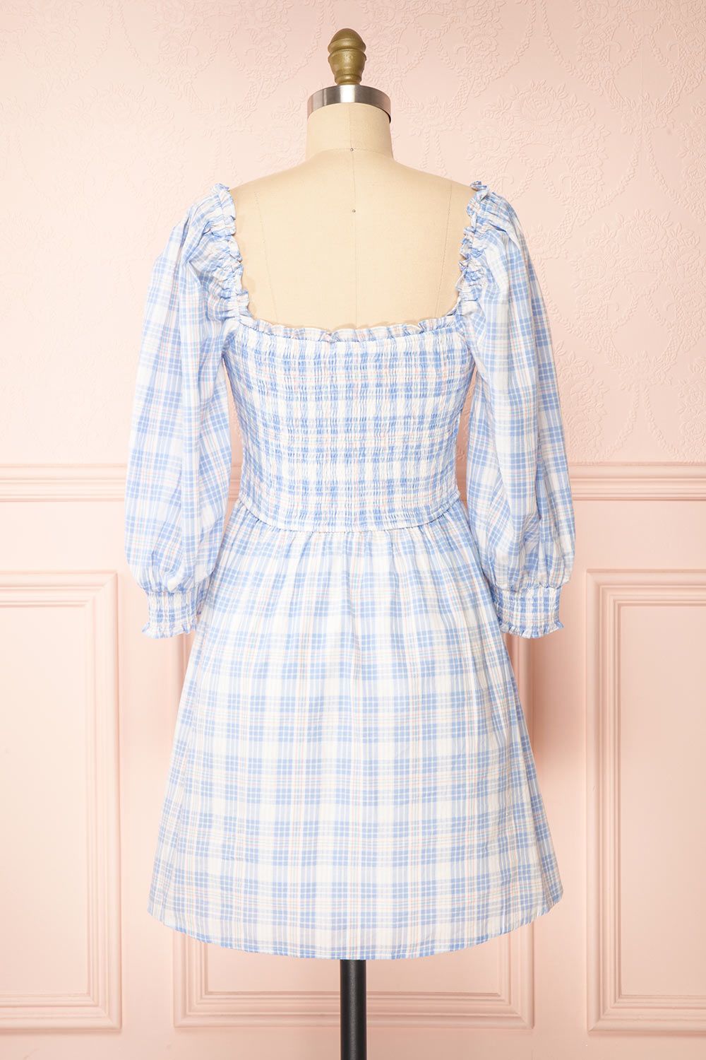 Ethne | Pastel Babydoll Plaid Dress sold by Boutique 1861 product image thumbnail 5