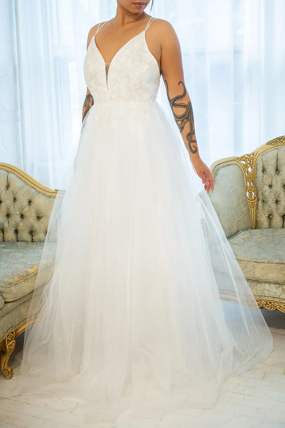 Eugeny | Beaded A-Line Bridal Dress sold by Boutique 1861 product image thumbnail 4