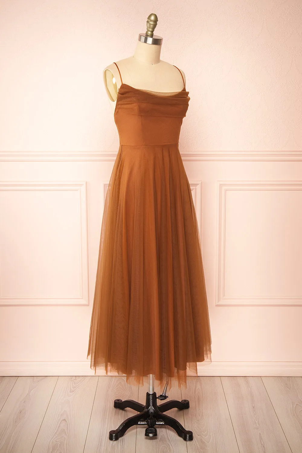 Valerie Brown | A-line Tulle Midi Dress sold by Boutique 1861 product image thumbnail 3
