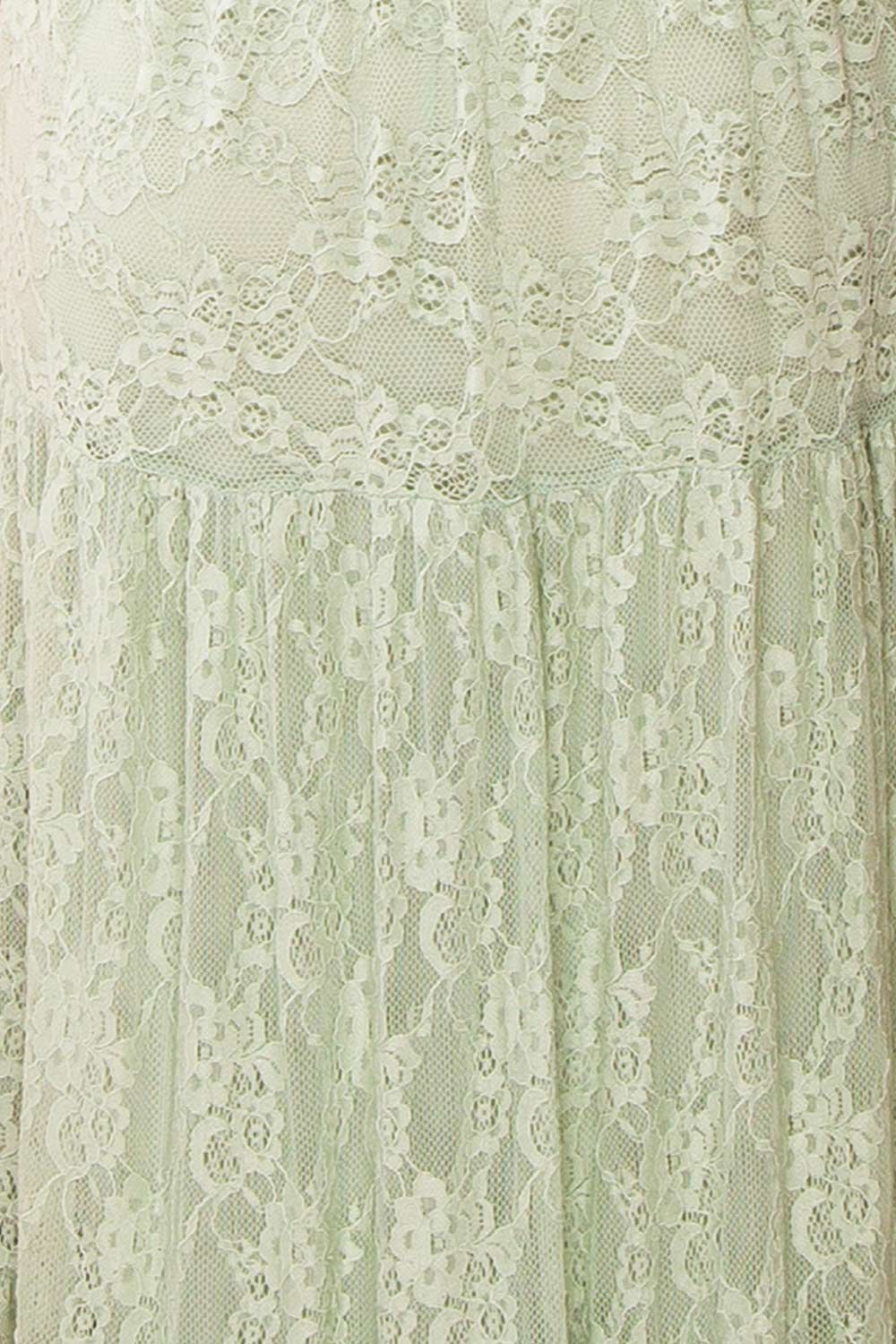 Amarys Sage | Tiered Lace Maxi Dress sold by Boutique 1861 product image thumbnail 9