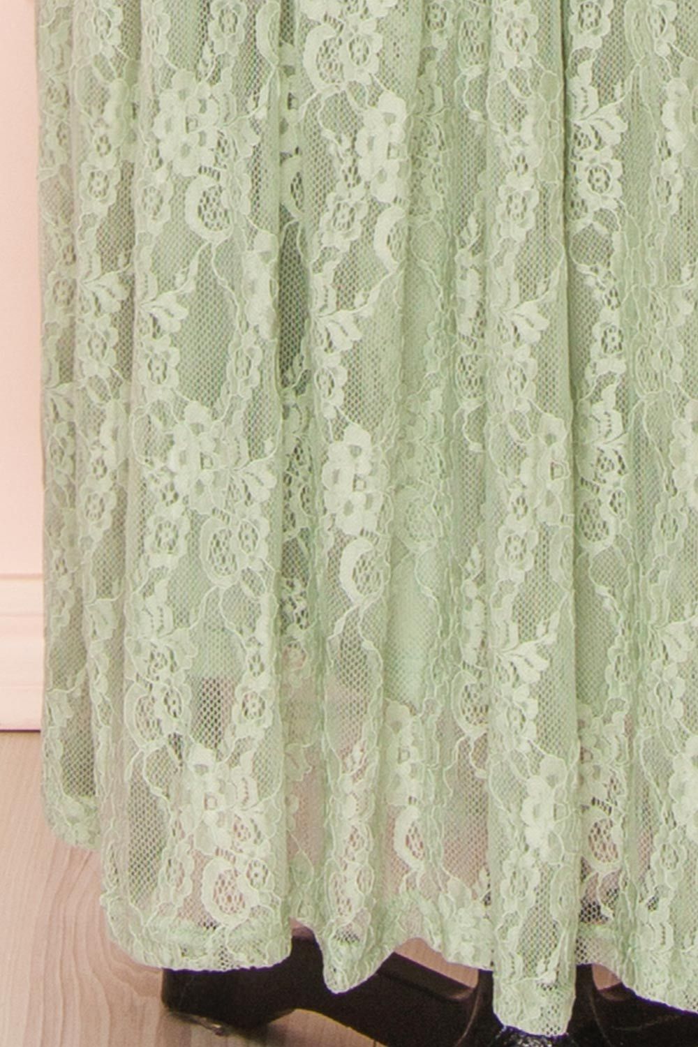 Amarys Sage | Tiered Lace Maxi Dress sold by Boutique 1861 product image thumbnail 8