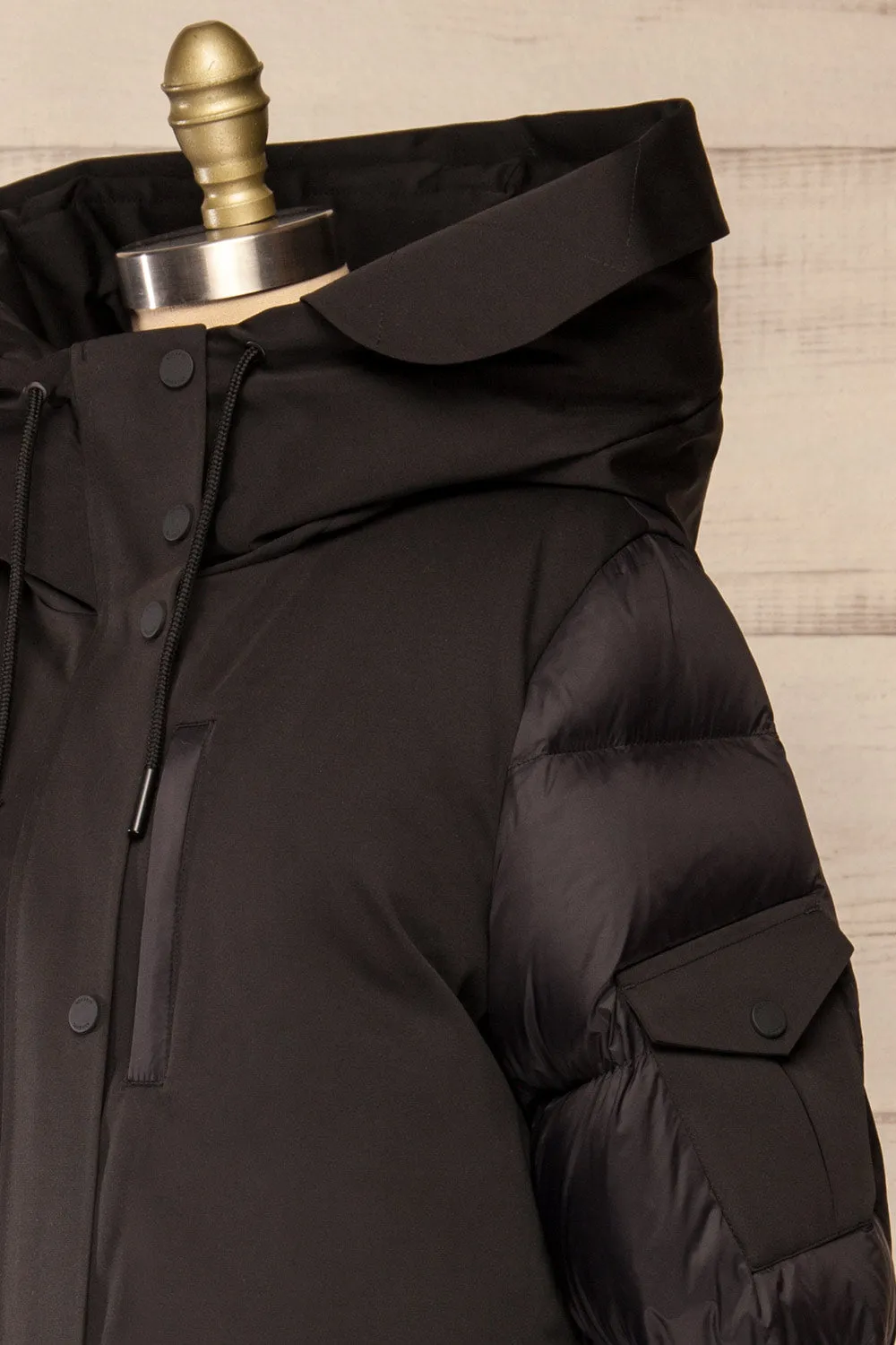 Mikaila Black | Knee-length Quilted Down Jacket by Soia & Kyo sold by Boutique 1861 product image thumbnail 5
