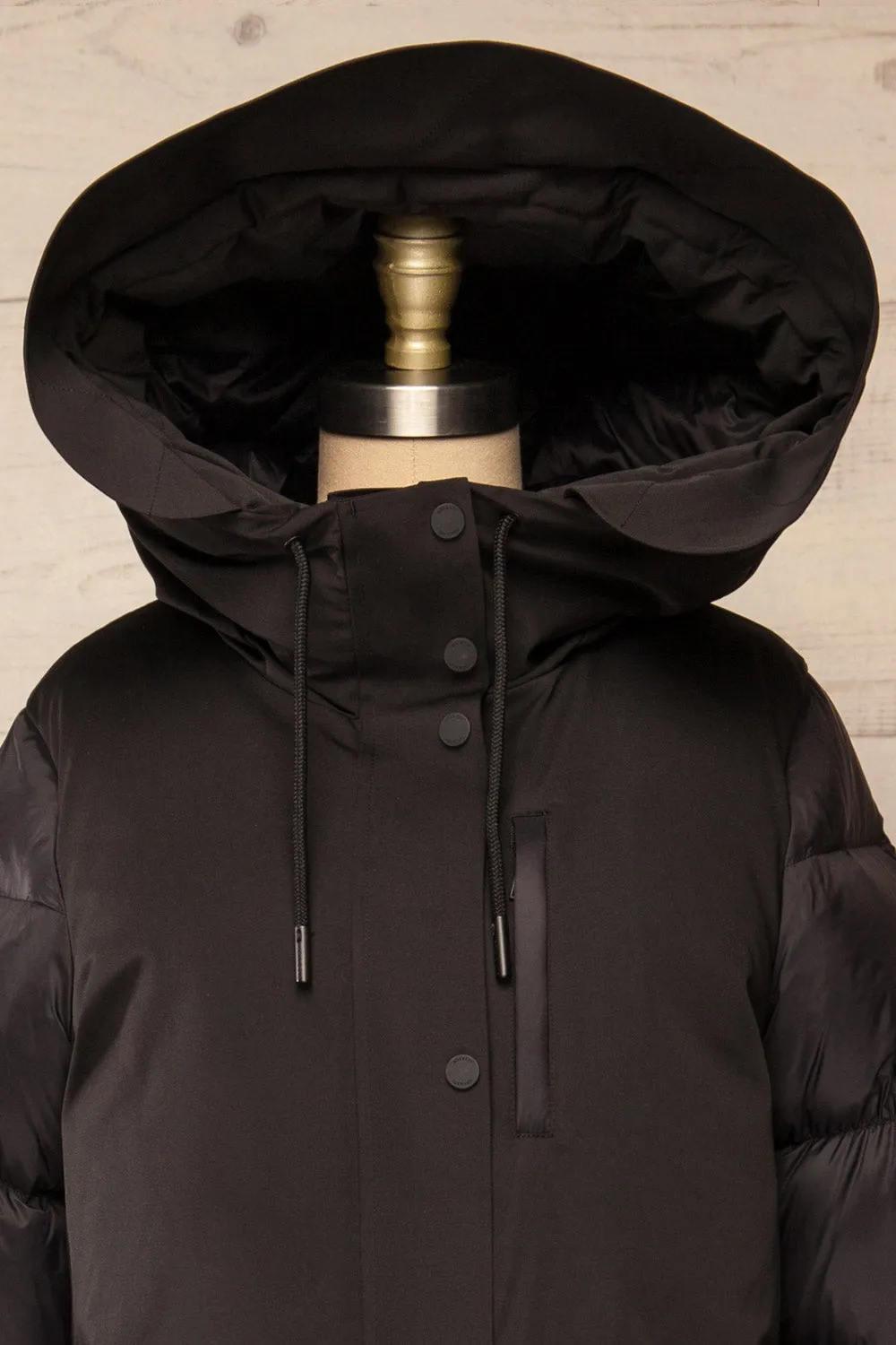 Mikaila Black | Knee-length Quilted Down Jacket by Soia & Kyo sold by Boutique 1861 product image thumbnail 2