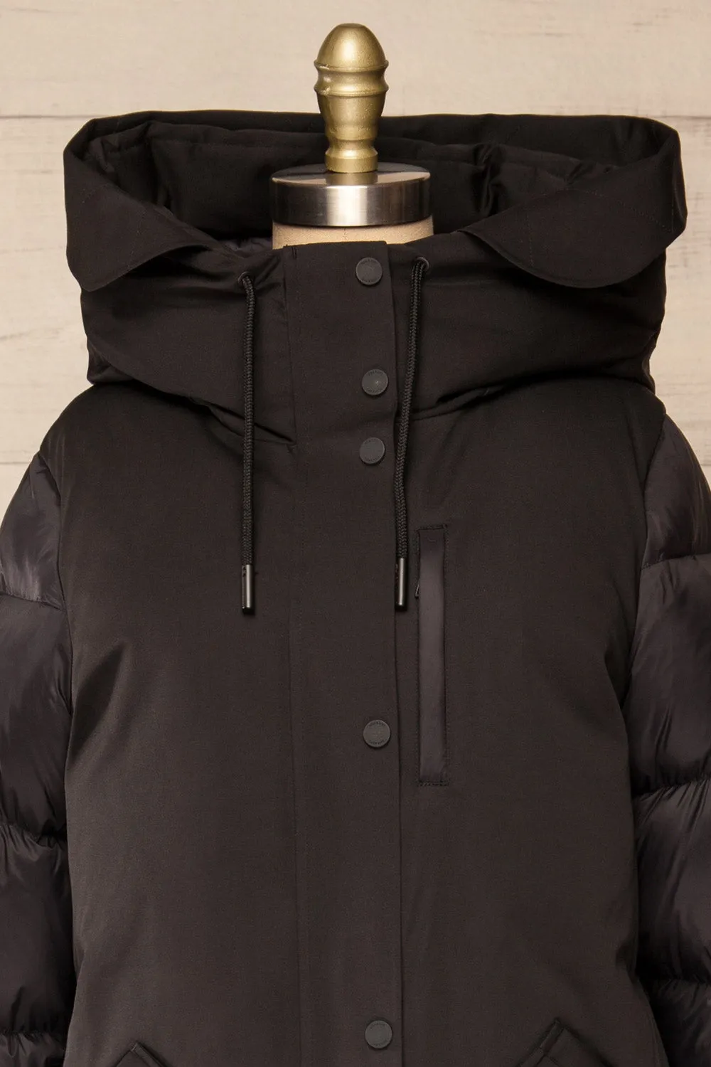 Mikaila Black | Knee-length Quilted Down Jacket by Soia & Kyo sold by Boutique 1861 product image thumbnail 3