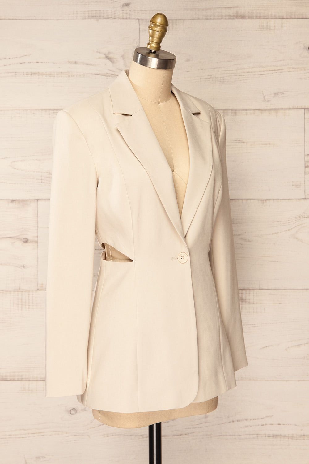 Linkoping Beige | Blazer w/ Side Cut-Outs sold by Boutique 1861 product image thumbnail 3