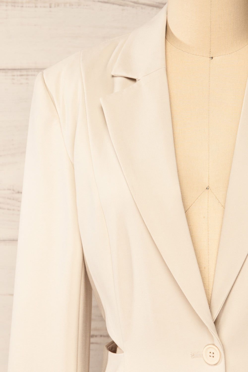Linkoping Beige | Blazer w/ Side Cut-Outs sold by Boutique 1861 product image thumbnail 2