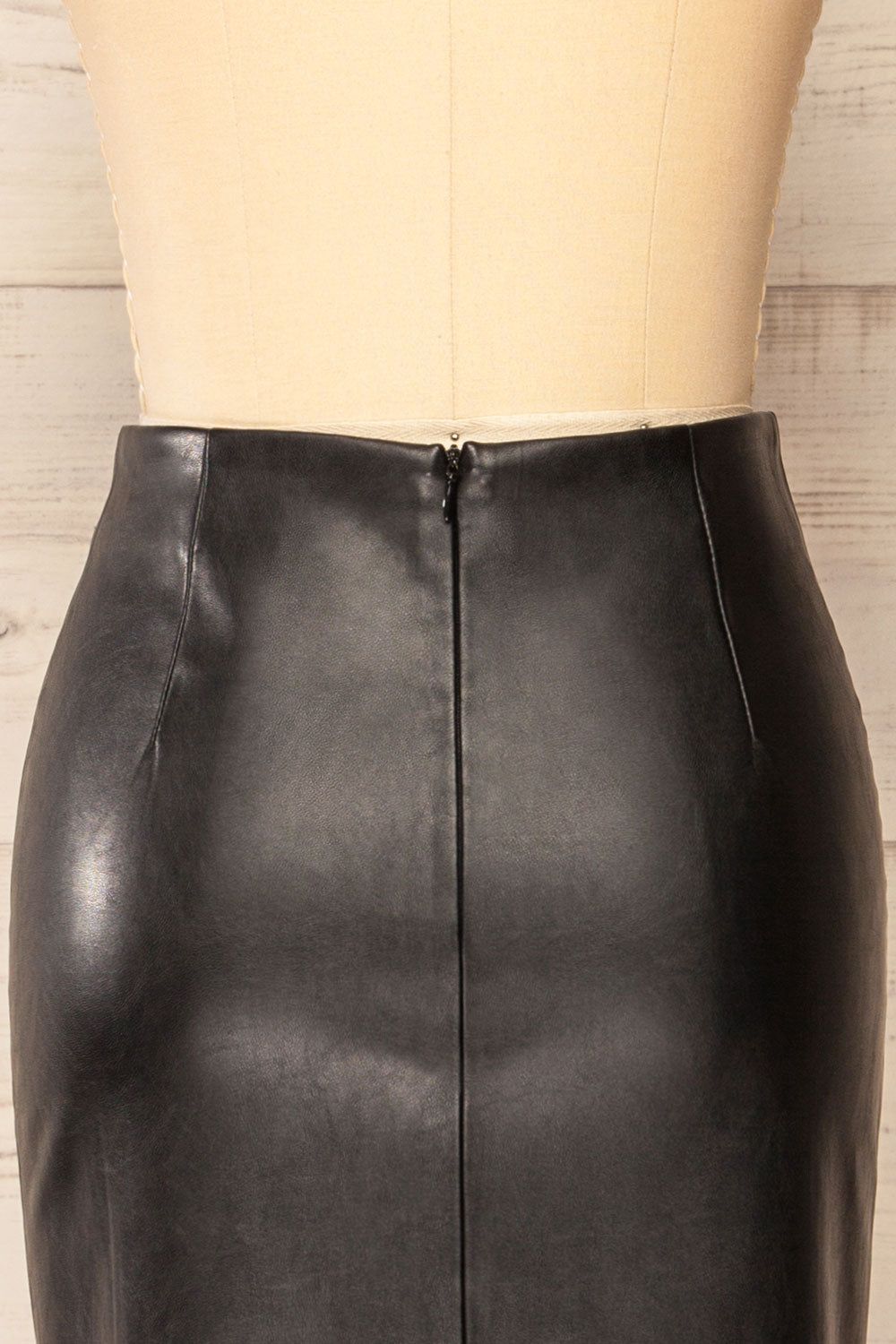 Fernando Black | Faux-Leather Midi Pencil Skirt sold by Boutique 1861 product image thumbnail 6
