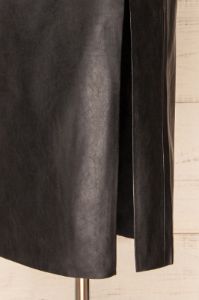Fernando Black | Faux-Leather Midi Pencil Skirt sold by Boutique 1861