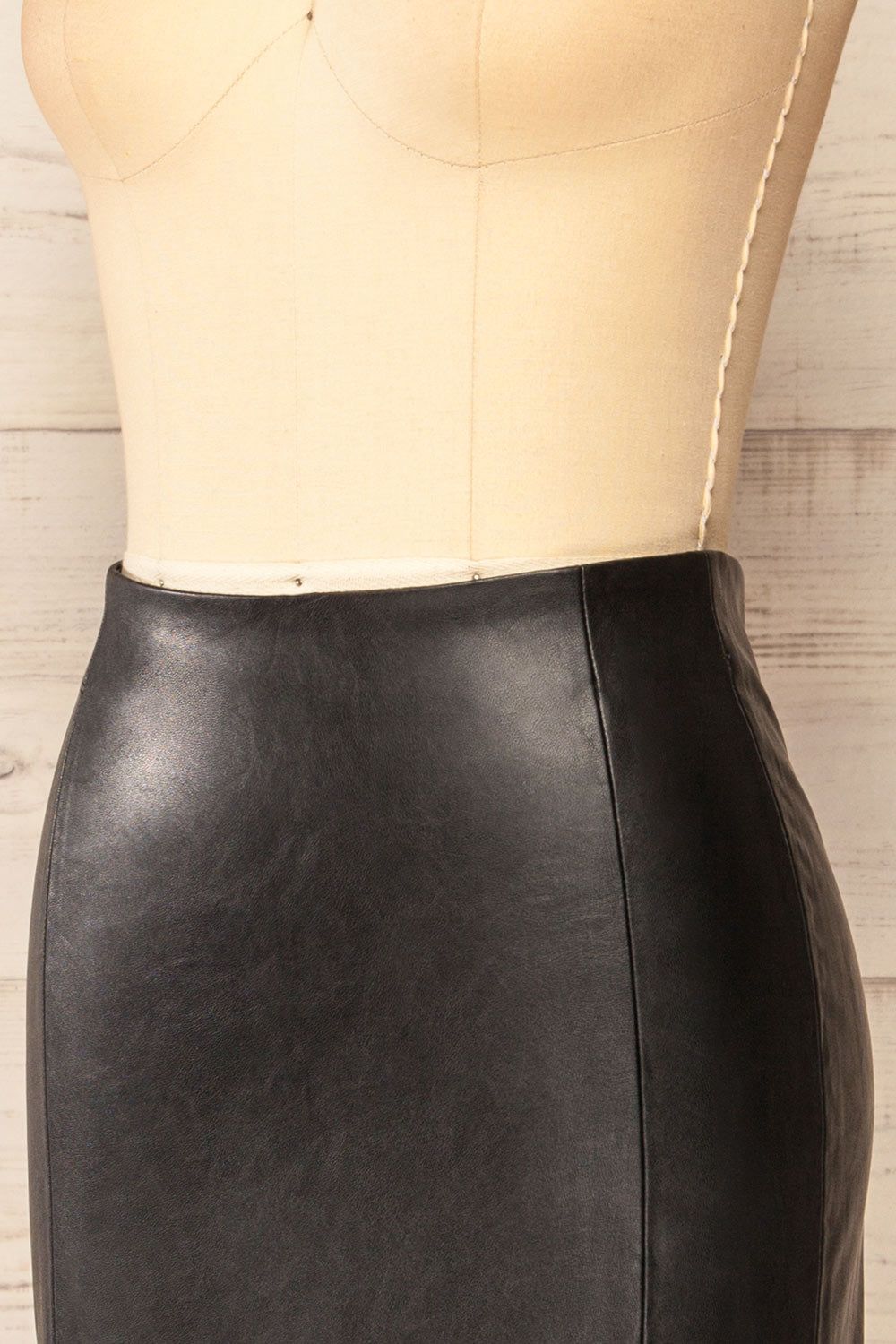 Fernando Black | Faux-Leather Midi Pencil Skirt sold by Boutique 1861 product image thumbnail 4