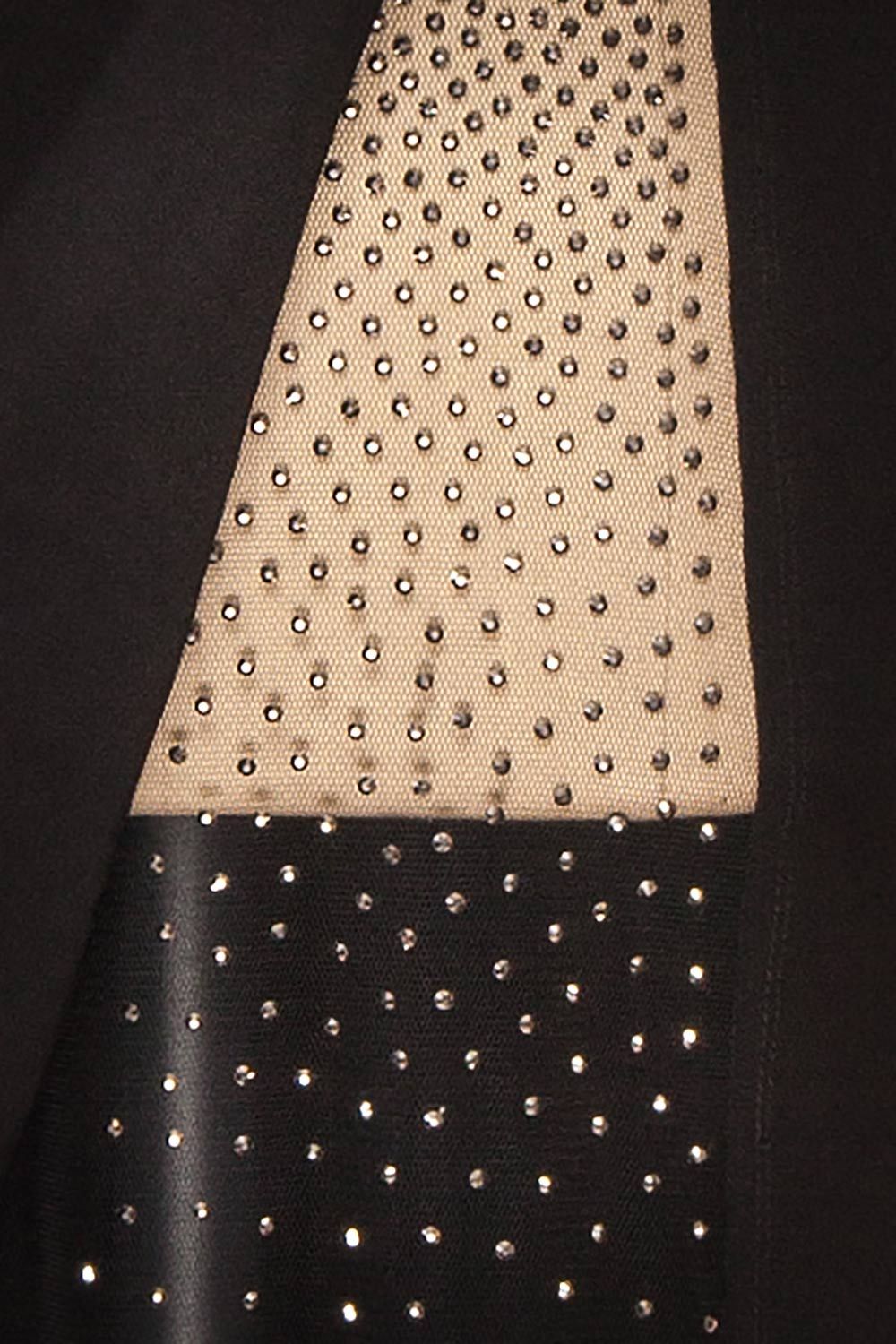 Zinnia | Black Bustier Maxi Dress w/ Sparkling Slit sold by Boutique 1861 product image thumbnail 9