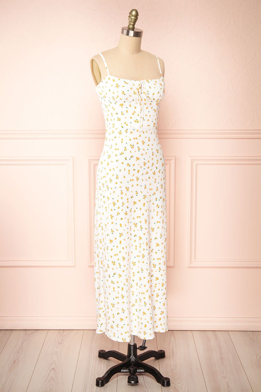 Lwei | White Floral Midi Dress sold by Boutique 1861 product image thumbnail 3