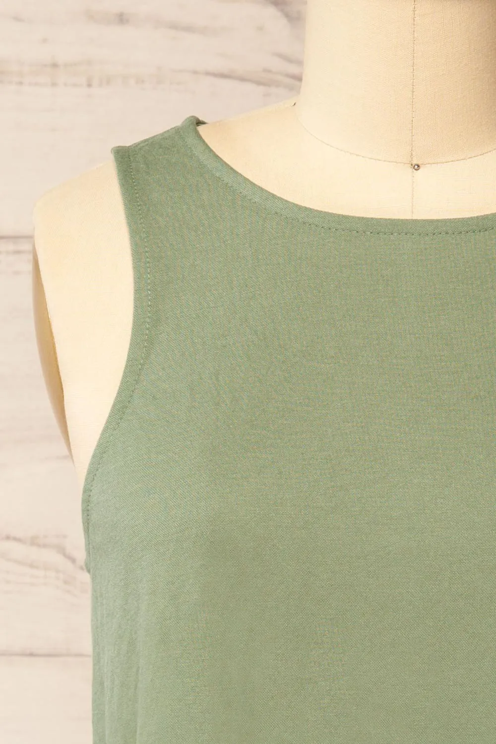 Calabar Sage | Boxy Tank Top w/ Small Slits sold by Boutique 1861 product image thumbnail 2
