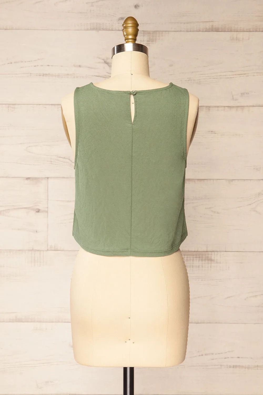 Calabar Sage | Boxy Tank Top w/ Small Slits sold by Boutique 1861 product image thumbnail 5