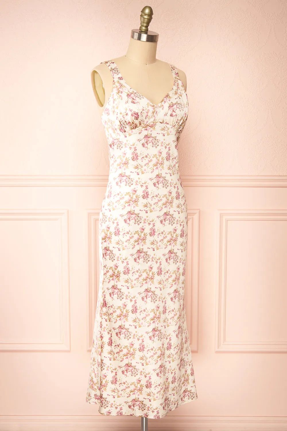 Amabel | Floral Silky Midi Dress sold by Boutique 1861 product image thumbnail 3