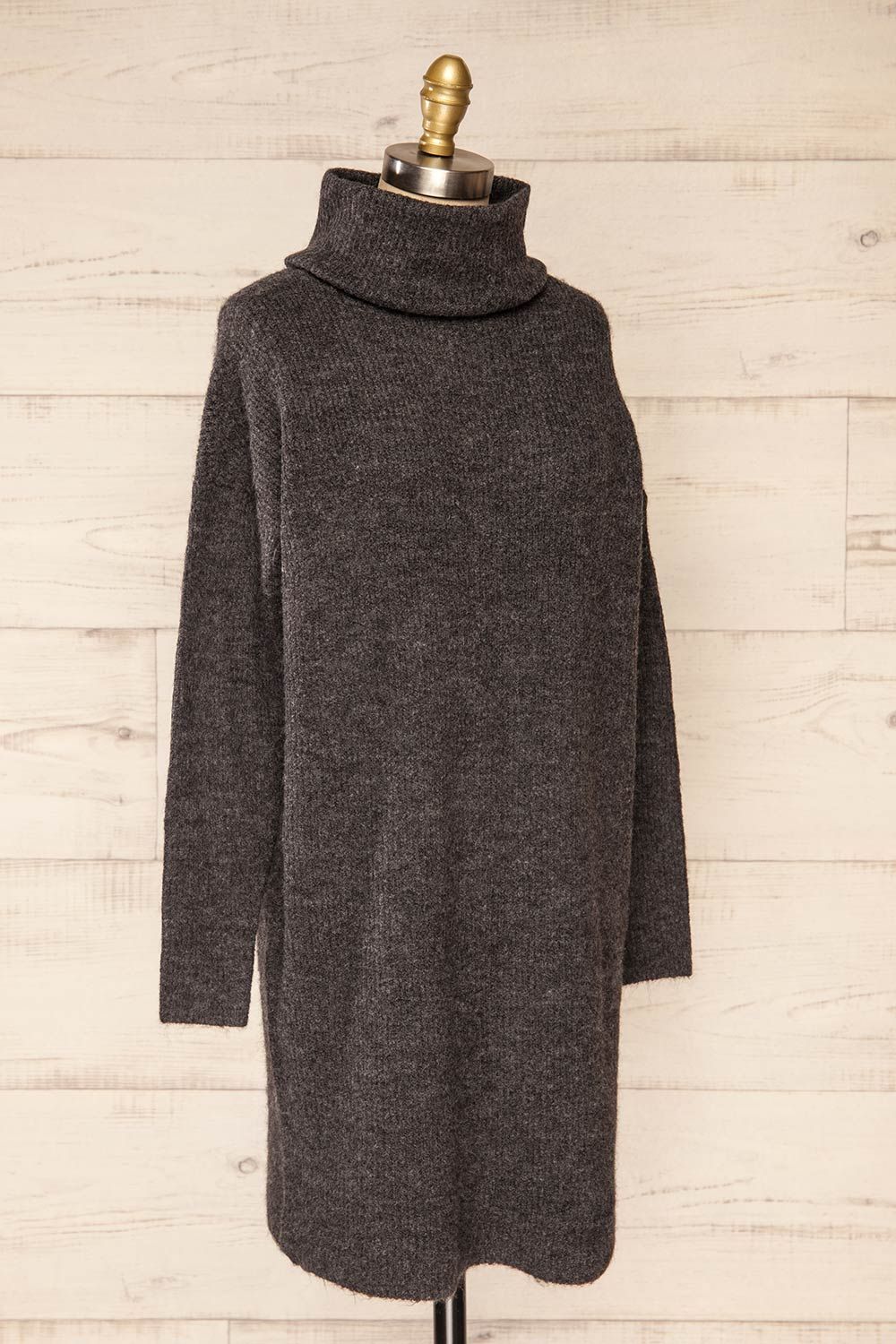 Koror Grey | Knit Turtleneck Sweater Dress sold by Boutique 1861 product image thumbnail 4