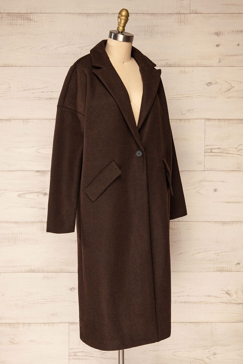 Emerson | Brown Felt Coat sold by Boutique 1861 product image thumbnail 5