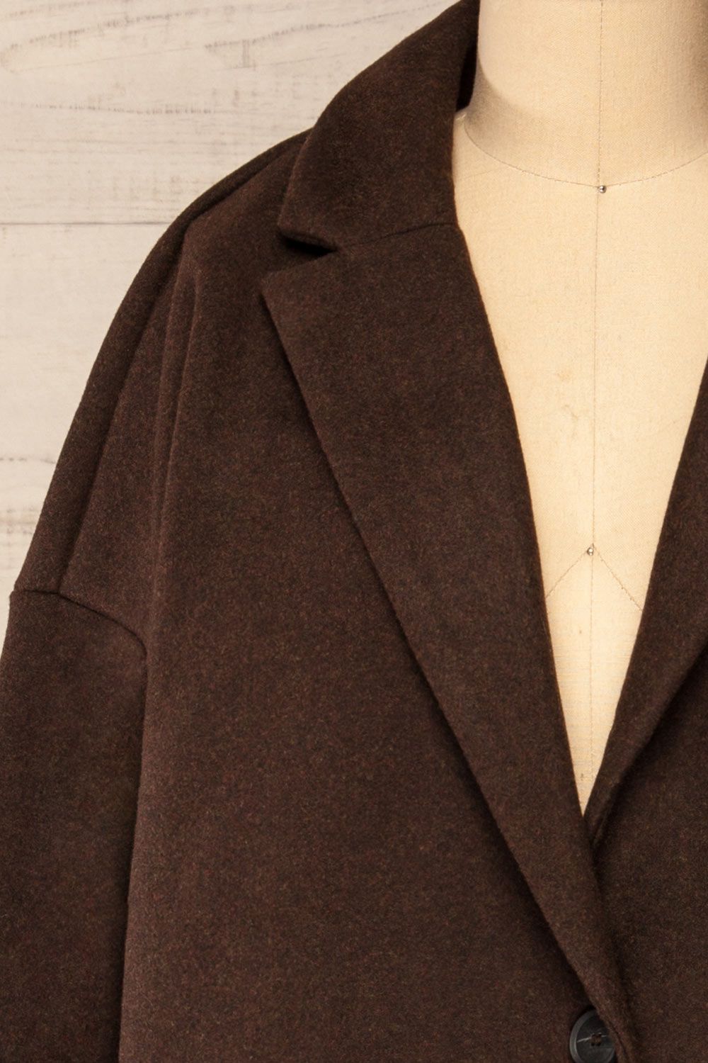 Emerson | Brown Felt Coat sold by Boutique 1861 product image thumbnail 2