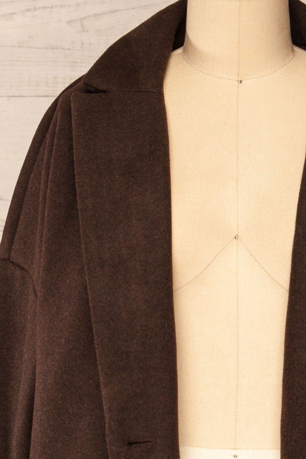 Emerson | Brown Felt Coat sold by Boutique 1861 product image thumbnail 4