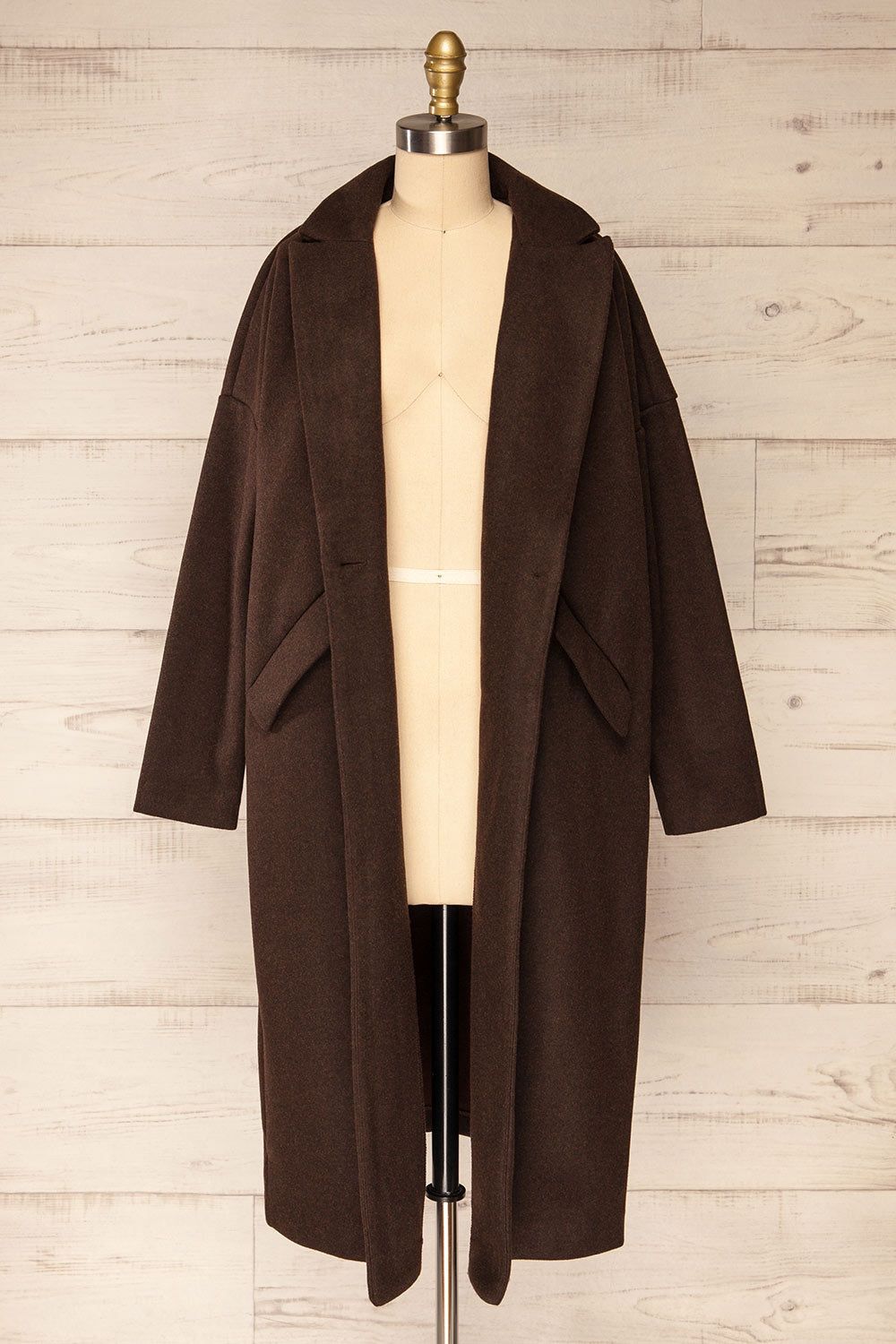 Emerson | Brown Felt Coat sold by Boutique 1861 product image thumbnail 3