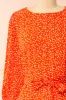 Laureanne | Red Polka Dot Belted Midi Dress sold by Boutique 1861