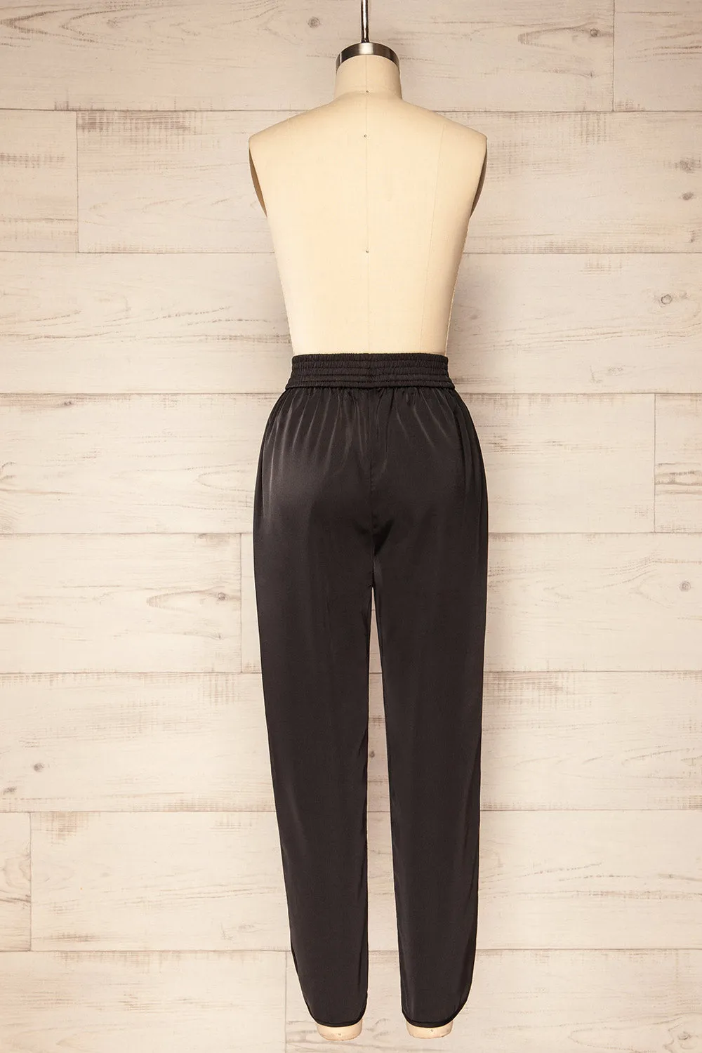 Oshawa | Straight Leg Satin Pants w/ Elastic Waist sold by Boutique 1861 product image thumbnail 5