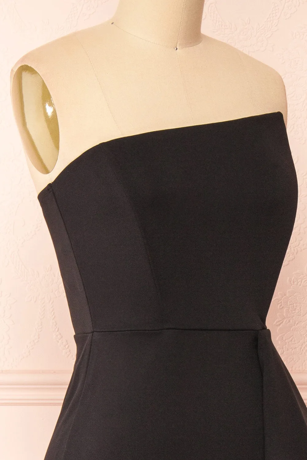 Ursuli Black | Strapless Maxi Dress w/ Side Slit sold by Boutique 1861 product image thumbnail 5