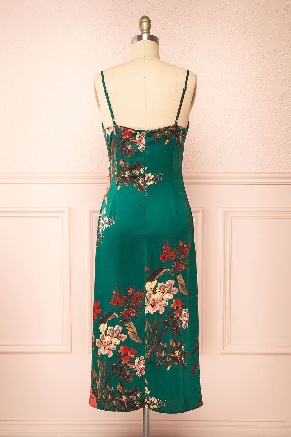Annelise Green | Cowl Neck Floral Midi Dress sold by Boutique 1861 product image thumbnail 5