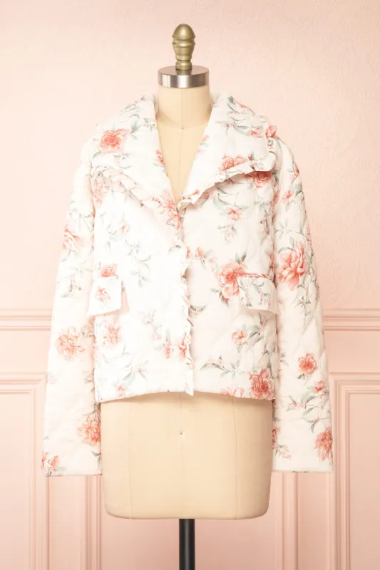 Broubie | Button-up Floral Quilted Jacket sold by Boutique 1861