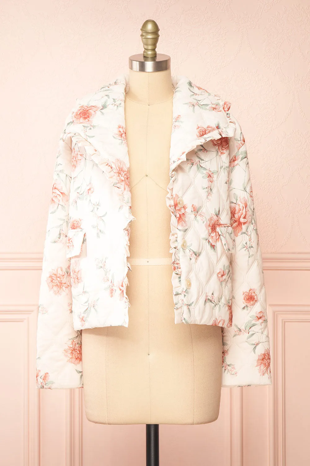 Broubie | Button-up Floral Quilted Jacket sold by Boutique 1861 product image thumbnail 3