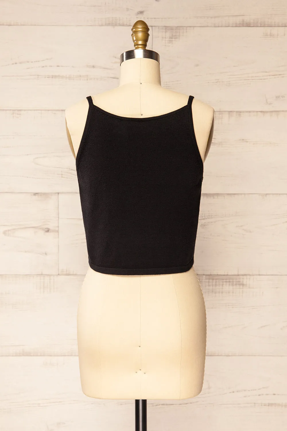 Rovethym | Black Straight Cut Tank Top sold by Boutique 1861 product image thumbnail 5