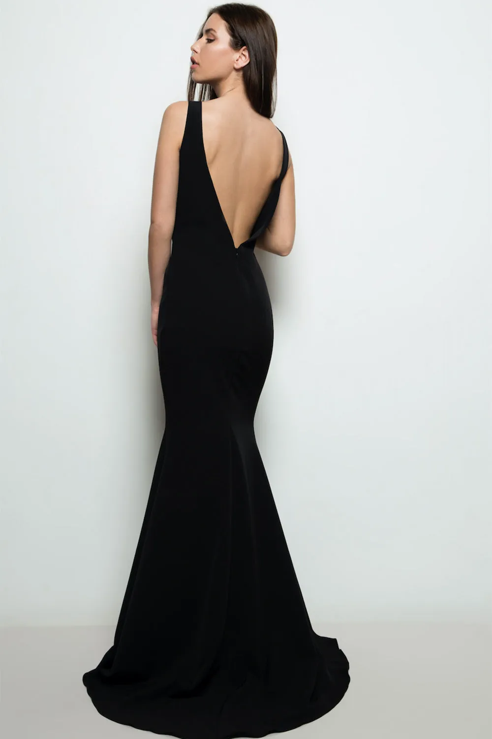 Sanya Black | Backless Mermaid Gown sold by Boutique 1861 product image thumbnail 2