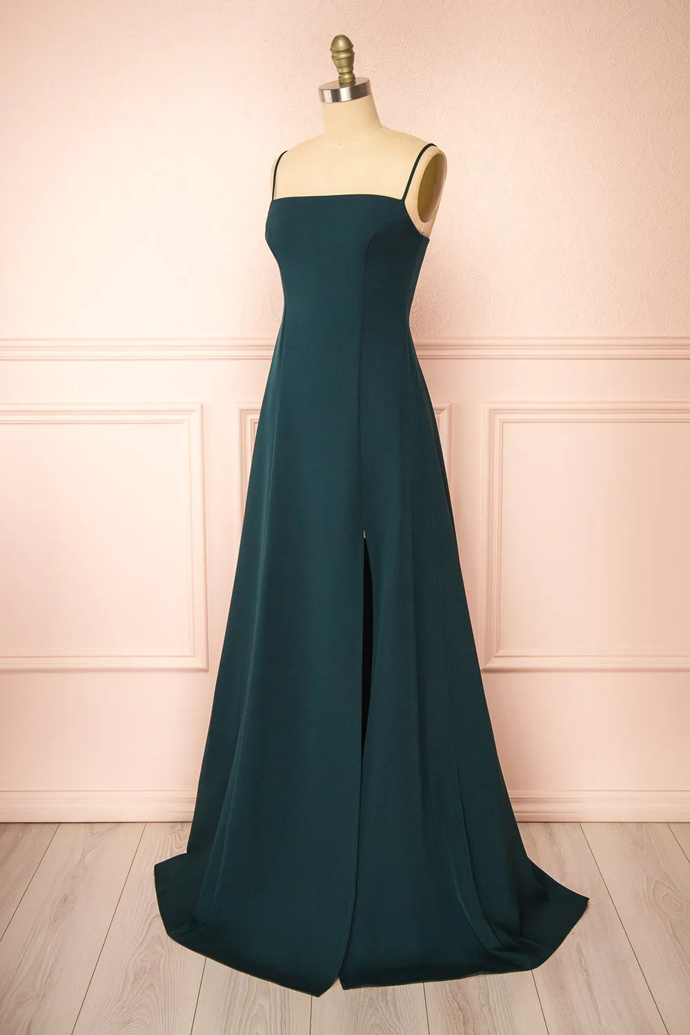 Estella Green | Maxi A-line Dress w/ Slit sold by Boutique 1861 product image thumbnail 4