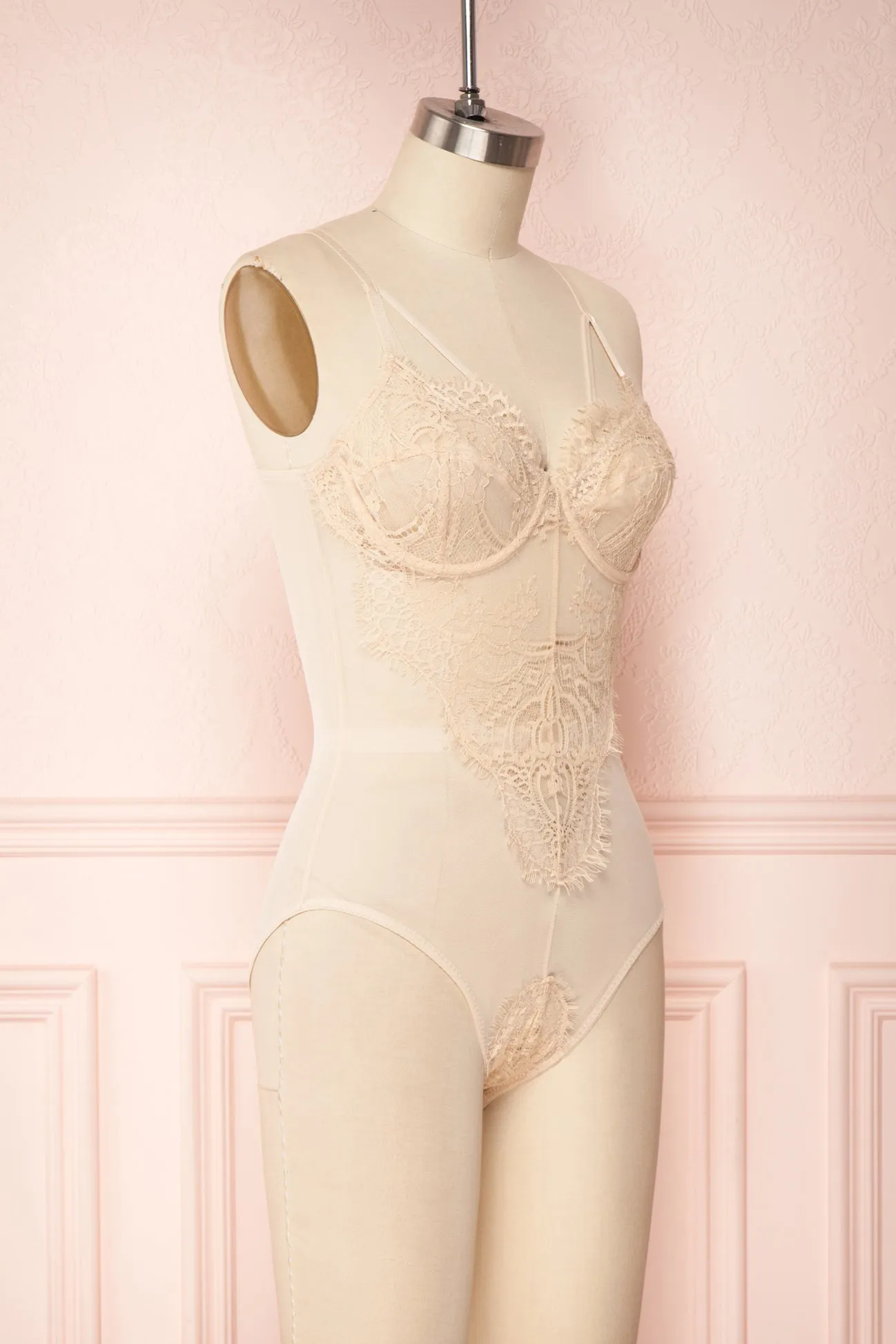 Ebetsu | Beige Lace bodysuit sold by Boutique 1861 product image thumbnail 3