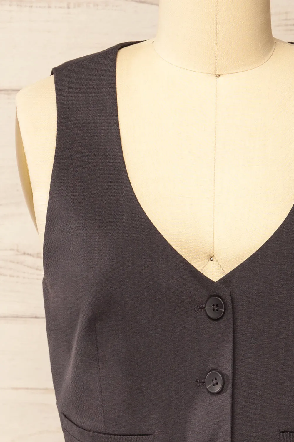Callum Grey | Tailored Vest sold by Boutique 1861 product image thumbnail 2