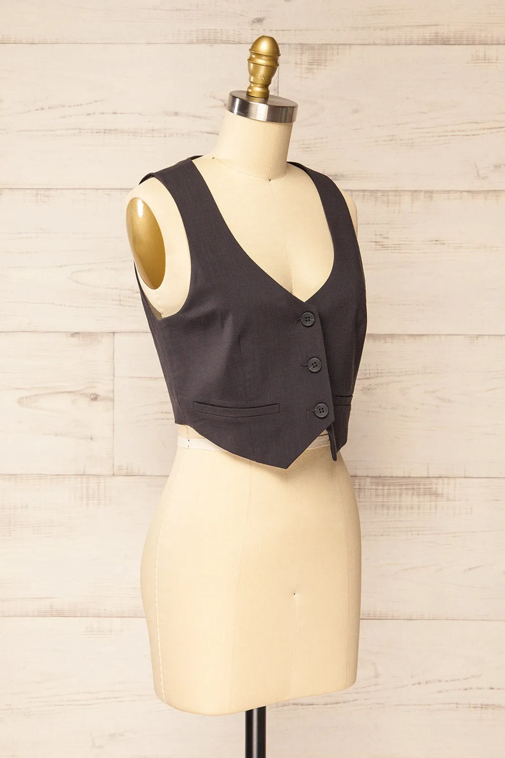 Callum Grey | Tailored Vest sold by Boutique 1861 product image thumbnail 3