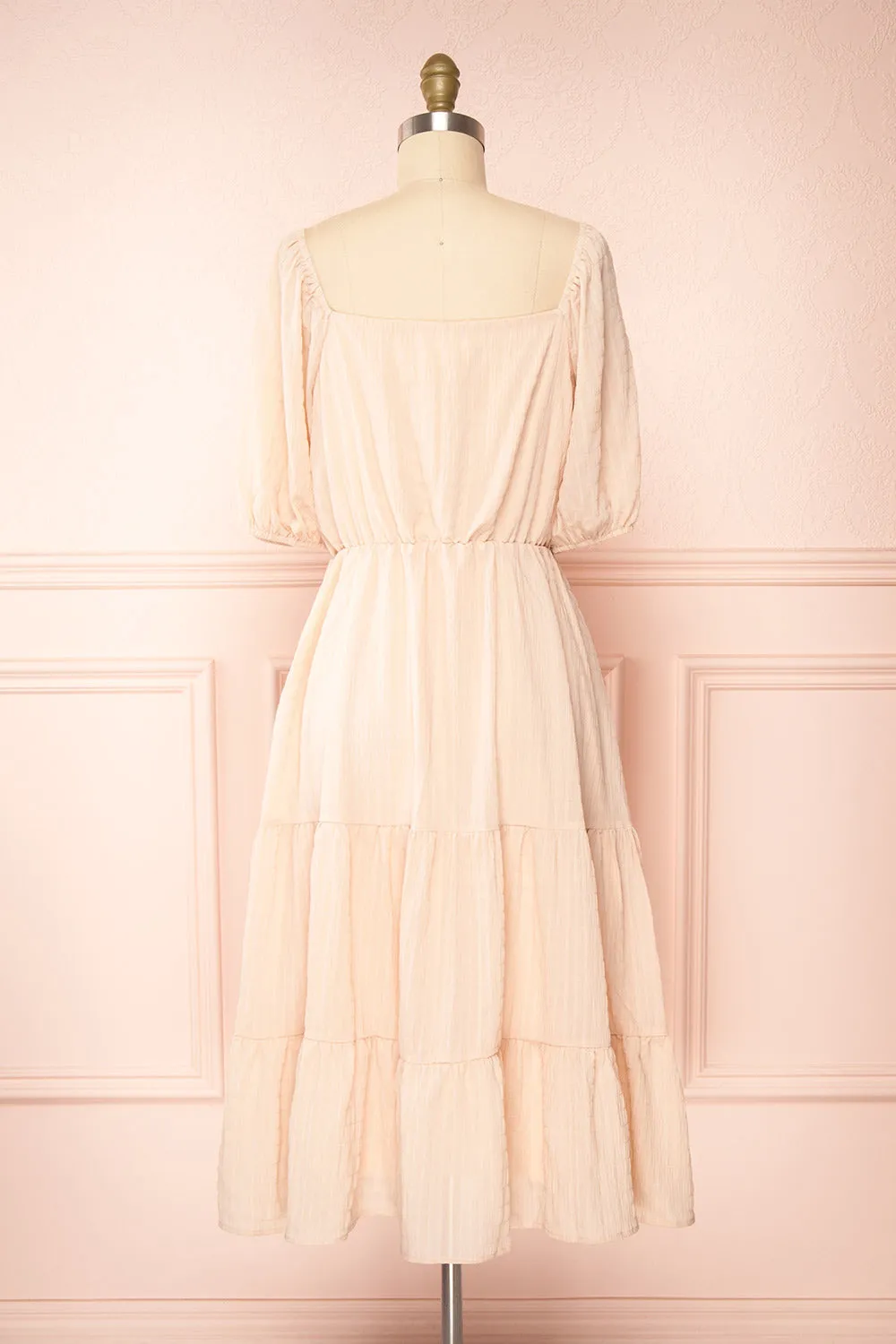 Parthenia | A-Line Tiered Midi Dress sold by Boutique 1861 product image thumbnail 5