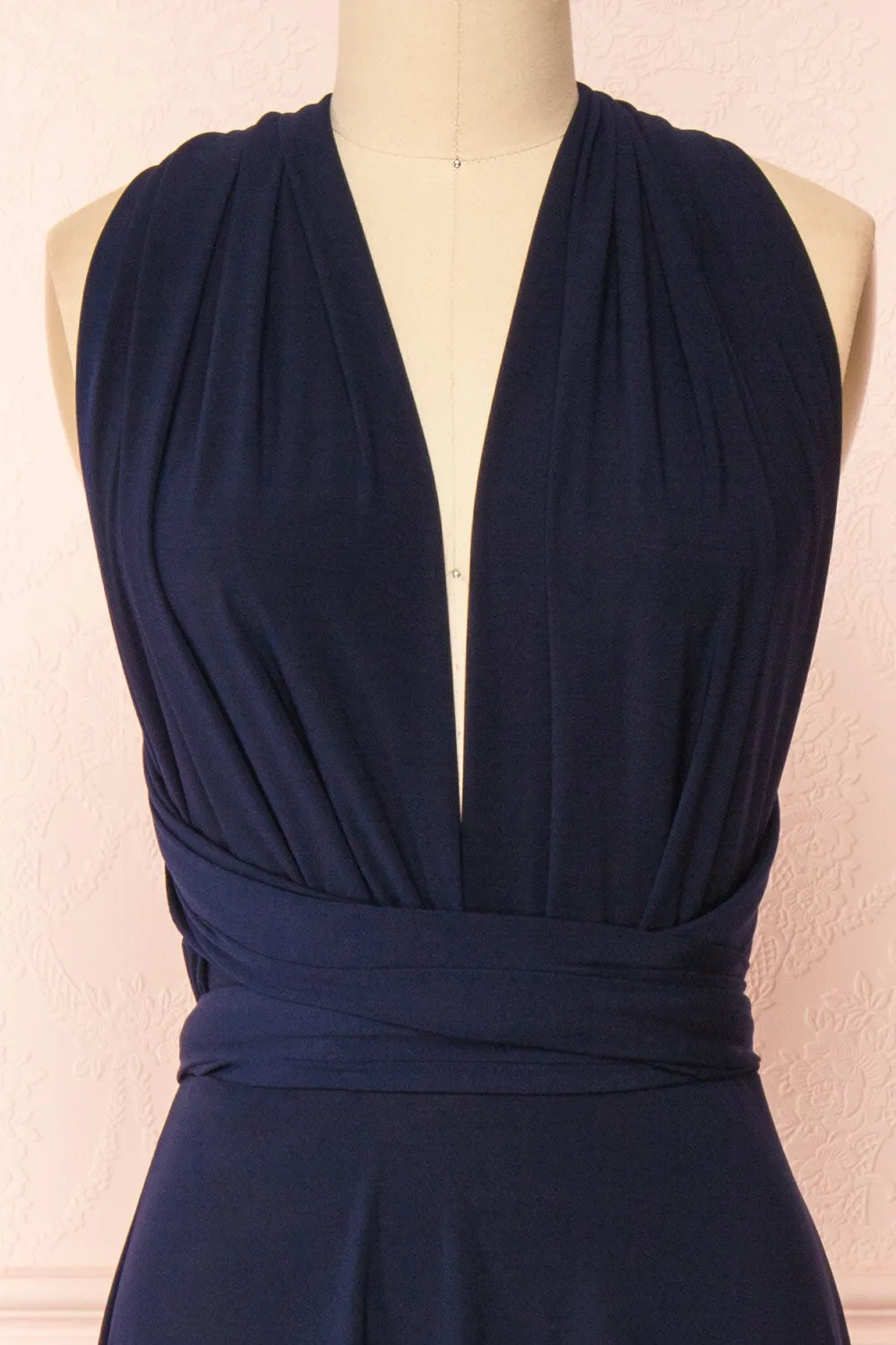 Violaine Navy | Convertible Maxi Dress sold by Boutique 1861 product image thumbnail 4