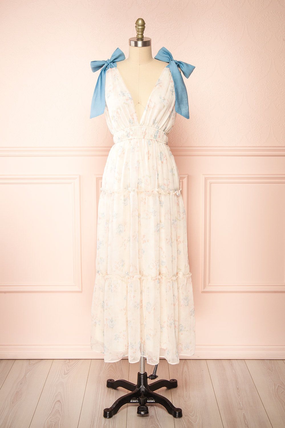 Dewal | Floral Tiered Midi Dress sold by Boutique 1861