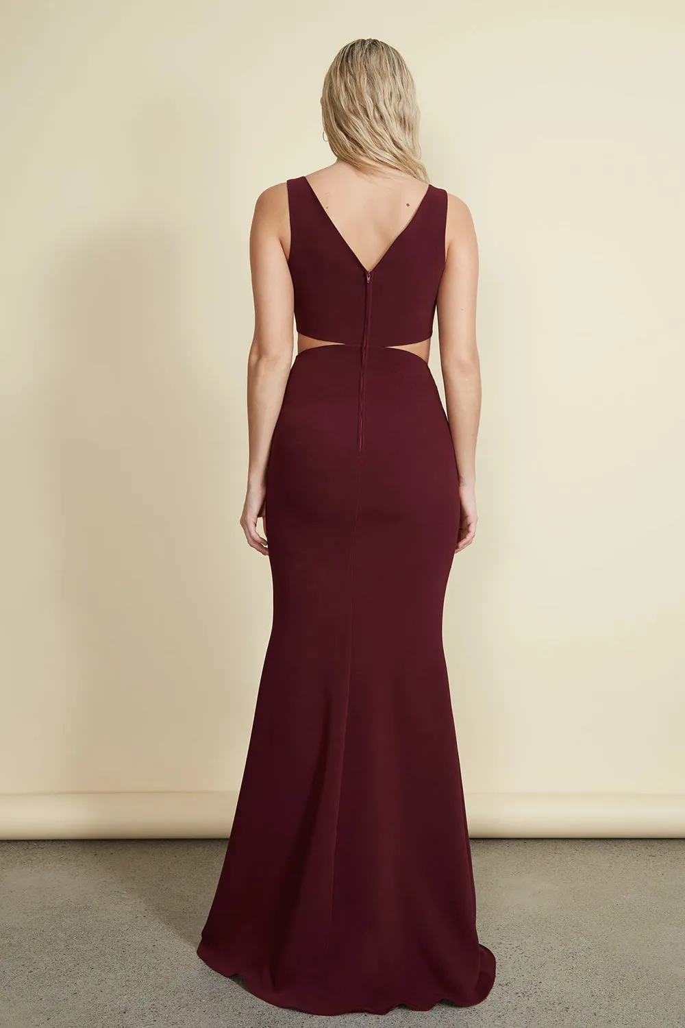 Kiira Burgundy | Mermaid Gown sold by Boutique 1861 product image thumbnail 4