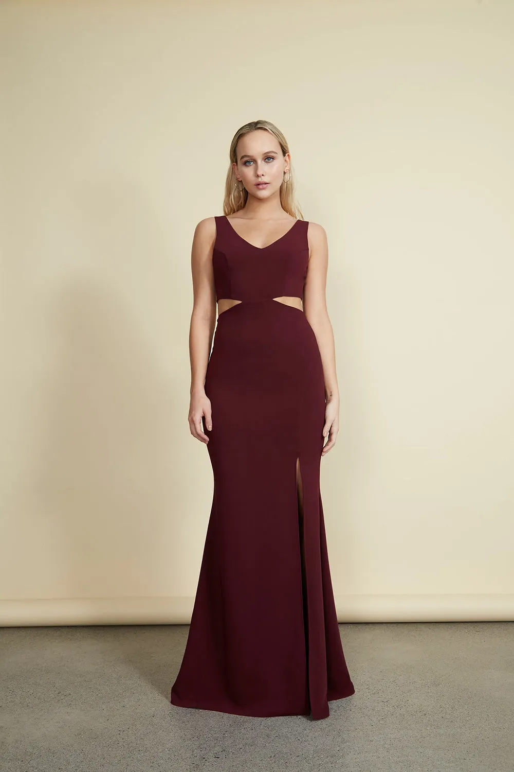 Kiira Burgundy | Mermaid Gown sold by Boutique 1861 product image thumbnail 5