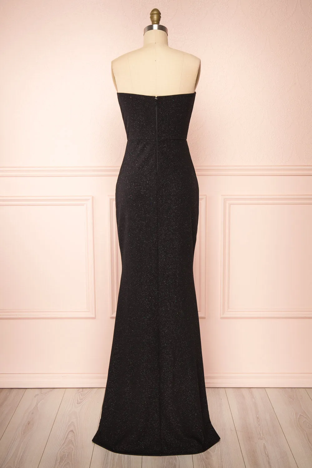 Norcia Black | Shimmery Bustier Mermaid Maxi Dress sold by Boutique 1861 product image thumbnail 5