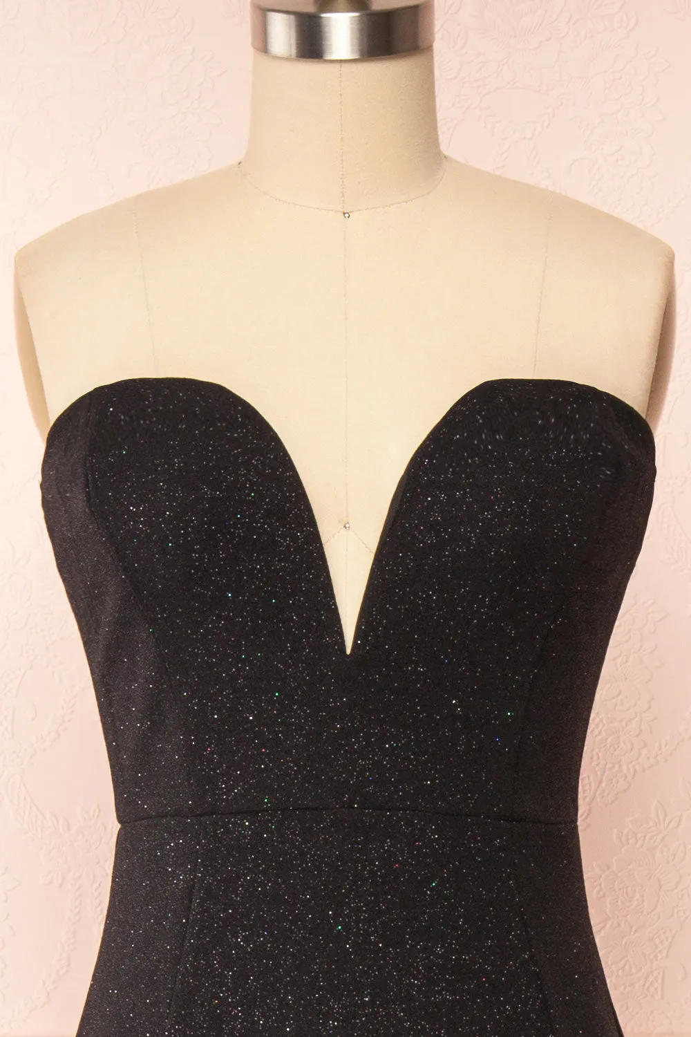 Norcia Black | Shimmery Bustier Mermaid Maxi Dress sold by Boutique 1861 product image thumbnail 2