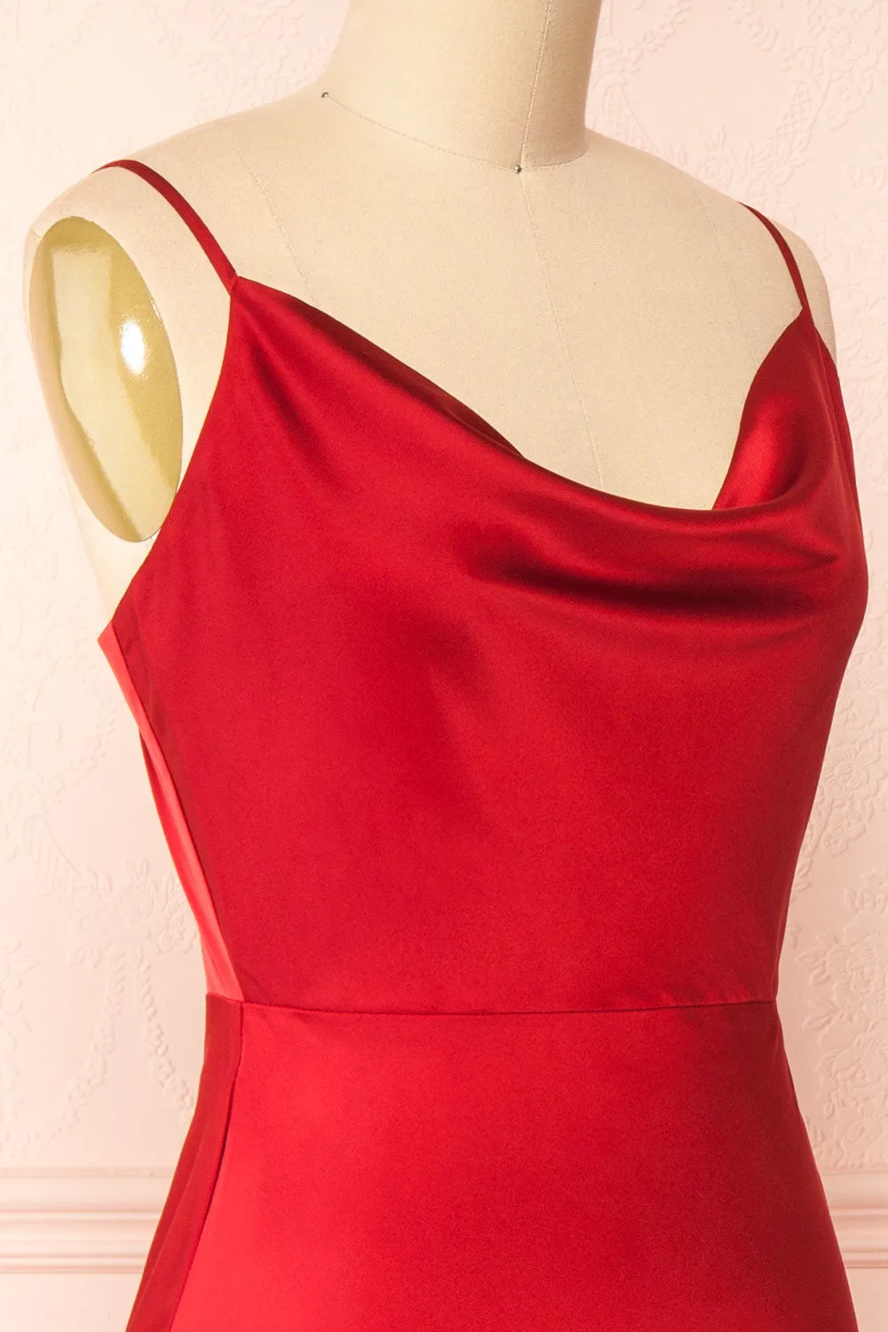 Tarah | Midi Cowl Neck Satin Dress sold by Boutique 1861 product image thumbnail 5