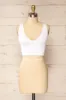 Vaugneray White | Cropped Ribbed Cami sold by Boutique 1861